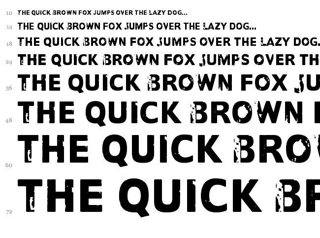 Another name for font waterfall